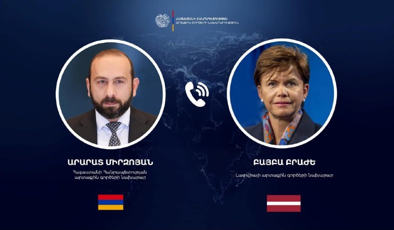 Глава МИД Латвии поздравила Арарата Мирзояна с победой «Гражданского договора» на выборах