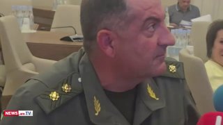 Начальник Генерального штаба Эдвард Асрян на брифинге о выборах в Канакер-Зейтуне